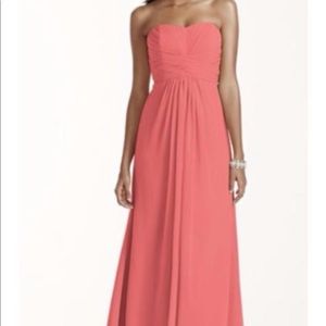 David’s bridal coral dress